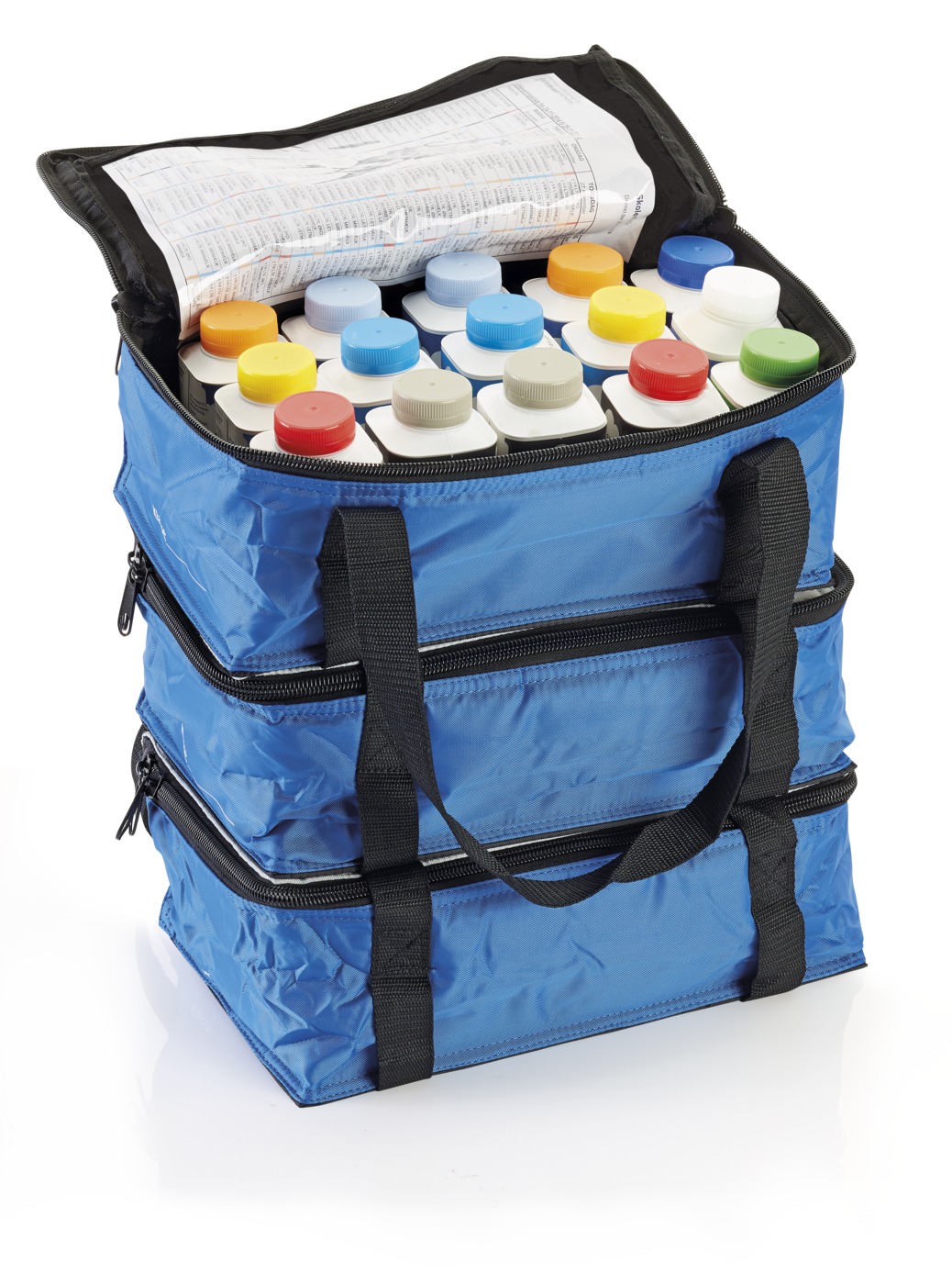 School milk bag filled with milk cartons